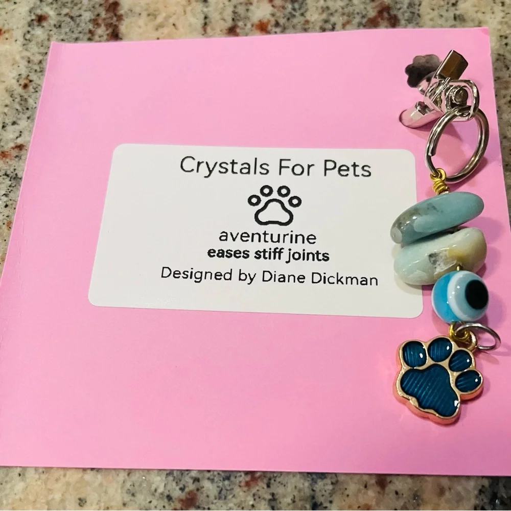 Newly, Handcrafted Crystals For Pets (Dog/Cat Collar)